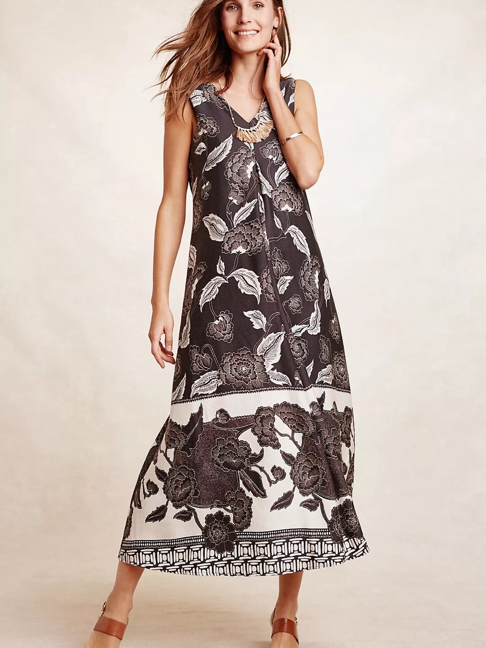 Anthropologie Floreat Soha Maxi Dress / Size XS